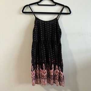 Elegant Black and Pink Women's Dress
